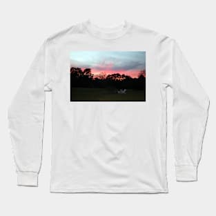 Colorful Sky Above The Trees Long Sleeve T-Shirt